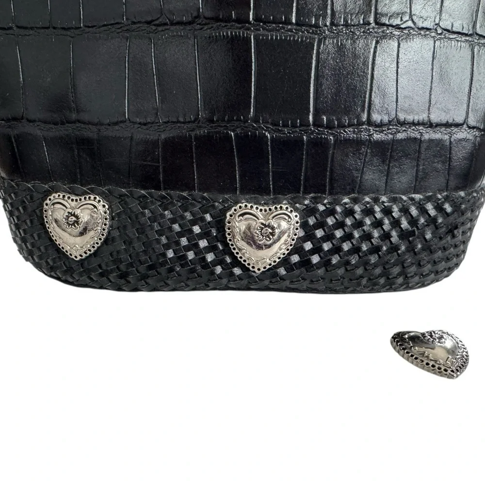 Vintage Marc Chantal MC black leather shoulder bag